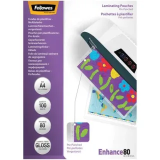 Fellowes Laminierfolie A4 80mic vorgestanzt