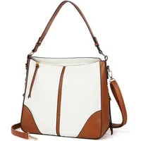 TAN.TOMI Schultertasche Designer Damen Hobo Taschen Handtaschen mit Vielen Fächern, Mit Handschlaufe und Schultergurt (verstellbarer Schultergurt)