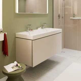 hansgrohe Xilesa E Waschtischunterschrank 54263780 1180x470mm, 1 Schubkasten, sandbeige matt