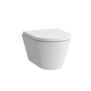 LAUFEN Wand-Tiefspül-WC Compact Kartell 370x490 kurze Ausführung, spülrandlos LCC weiß, H8203334000 H8203334000001