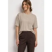 STREET ONE T-Shirt Elastiksaum mit Knotendetail