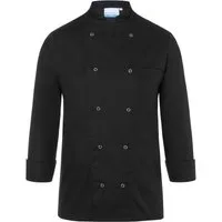 Karlowsky Fashion Kochjacke KARLOWSKY Kochjacke BASIC Unisex Stehkragen Schwarz