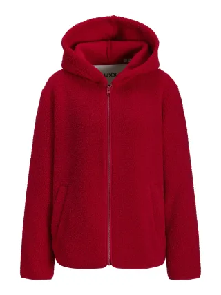 JJXX - JXVERA TEDDY HOOD JACKET OTW SN Scarlet Sage - Gr. - XS