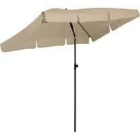 FARE Sonnenschirm, Höhenverstellbar Knickvorrichtung Lichtschutzfaktor UPF 50+ 200x122cm