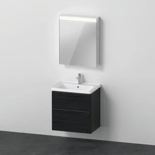 Duravit D-Neo Möbel-Set DE0115L1616 650mm, Anschlag links, Eiche Schwarz