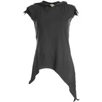 Vishes Zipfelkleid Zipfelshirt mit Zipfelkapuze aus Baumwolle Tunika, Ethno, Hippie, Goa Style