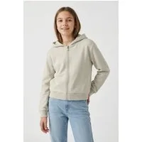 Name It Kapuzensweatjacke NKFMILLE SHORT NREG SWE CARD WH UNB NOOS