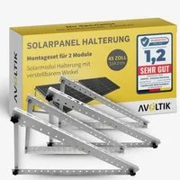avoltik Solarmodul-Halterung 2 Sets Solarmodul Halterung für Flachdach Wand Aufständerung 114cm, (2 Sets Solarmodul Halterung für Flachdach Wand Aufständerung 114cm, 2-tlg., 2 Sets Solarmodul Halterung für Flachdach Wand Aufständerung 114cm, 2 Sets (