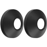 Sapho Rosette Abdeckung G3/4", 68x25mm, Konisch, Paar, Schwarz matt, Sapho-RS276