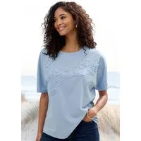 Vivance T-Shirt mit dekorativer Stickerei aus angenehmer Bio-Baumwoll-Qualität