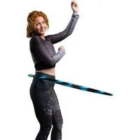 Hoopomania Hula-Hoop-Reifen Hula Hoop Reifen für Anfänger Ø105cm Hell-Blau