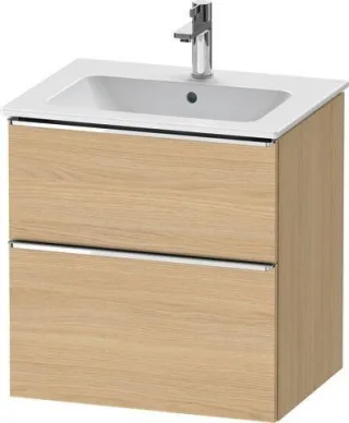 Duravit D-Neo Waschtischunterbau wandhängend Natur Eiche Matt 610x462x625 mm - DE4361010300000 DE4361010300000