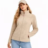 Geographical Norway Fleecejacke Damen Teddy Fleece Jacke Herbst Frühlings Jacke Sweater Übergangsjacke