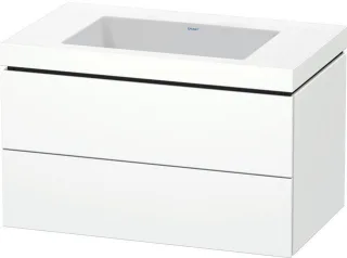 Duravit L-Cube c-bonded Set wandhängend Weiß 800x480x500 mm - LC6927N8484 LC6927N8484