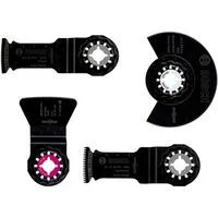 Boden-/ Einbau-Set, 4-teilig silber