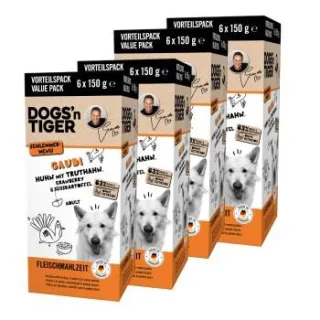 Dogs'n Tiger Gaudi Multibox Huhn & Truthahn 24x150 g