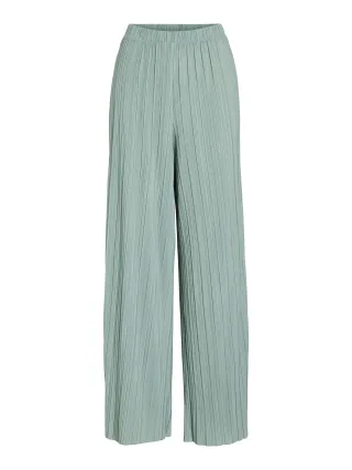 VILA - VIPLISA HW LOOSE PANTS - NOOS Blue Surf - Gr. - XL