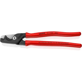 KNIPEX StepCut XL Kabelschere mit Stufenschnitt mit Kunststoff überzogen brüniert 225 mm - 9511225
