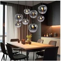 GLOBO LIGHTING Hängeleuchte, Leuchtmittel nicht inklusive, Hängeleuchte Pendellampe Wohnzimmer Pendelleuchte