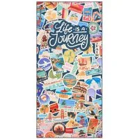 Legami Strandtuch Legami Mikrofaser-Strandtuch Travel Stickers 85x180 cm