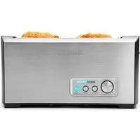 Gastroback Toaster, 4 kurze Schlitze, für 4 Scheiben, 1900 W, Mit extrabreiten Toastschächten auch für Hamburger-Brötchen und Bagel.