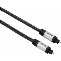 Hama Toslink-Kabel 2m LWL Lichtleiter-Kabel Schwarz Audio-Kabel, (200 cm), 2m LWL Lichtleiter-Kabel ODT-Stecker optisch Digital SP/DIF Toslink