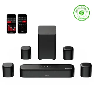[US/EU/UK Direct] Refurbished ULTIMEA Aura A60 350W 7.1CH Dolby Atmos Soundbar Surround Sound System with 8 High-perform