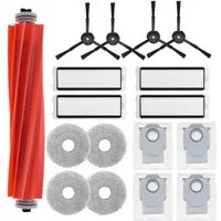 VERCO Reinigungsbürsten-Set Reinigungskit für Roborock, Für Roborock Q Revo, (17-tlg), Ersatz Teile Set Wartungskit Filter Seitenbürste Zubehör Bürste
