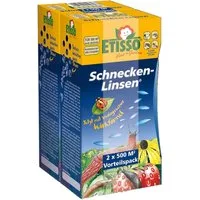 Frunol Delicia Pflanzenstärkungsmittel 1x ETISSO Schnecken-Linsen 2 x 300 g Vorteilspack, 1-St., Biologischer Schnecken-Schutz von Salat, Gemüse, Obst und Co.