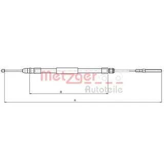 Metzger Handbremsseil hinten rechts BMW E46 + Touring