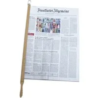 BigDean Zeitungsständer Zeitungshalter Primus Buche natur (Packung, 1 St., Zeitungsstock), Zeitungsstock, 60cm Einspannlänge