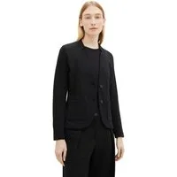TOM TAILOR Sweatblazer Fied mit aufgesetzten Taschen und Struktur