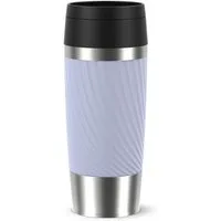 Emsa Thermobecher Travel Mug Classic Twist, 1-tlg., Edelstahl, Kunststoff, Silikon, 0,36 Liter, Comfort-Schraubverschluss, Quick-Press, auslaufsicher