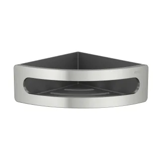Keuco Eckschwammkorb Elegance 11657, Einsatz anthrazit, Edelstahl-finish, 11657060001 11657060001