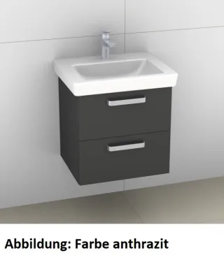 Artiqua 414 Waschtischunterschrank für Subway 2.0 7113F6 Eiche Weiß quer NB, 414-WU2L-V60-7186-440 414-WU2L-V60-7186-440