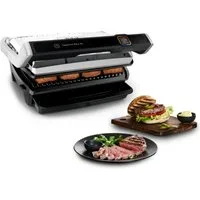 Tefal Kontaktgrill OptiGrill Elite XL, spülmaschinengeeignete Platten, 2200 W, Countdown zum Grillergebnis, Grillboost für Grillstreifen, GC760D