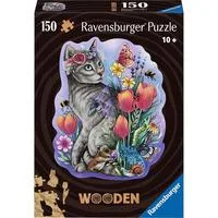 Wooden Puzzle Frühlingskatze 150 Teile