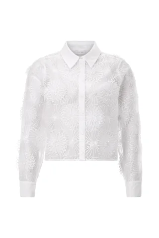 Rich & Royal - Flower Blouse white - Gr. - 42
