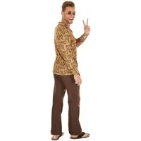 dressforfun Hippie-Kostüm Herrenkostüm Hippie John, Retrohemd aus Elastik-Jersey