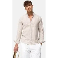 Indicode Langarmhemd Herren Brayden Herrenhemd Langarm mit Button-Down-Kragen