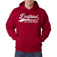 Youth Designz Kapuzenpullover Dorfkind Herren Hoodie Pullover Statement Spruch Fun-Print mit lustigem Frontprint