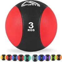 MSports® Medizinball Medizinball 1 – 10 kg – inkl. Übungsposter