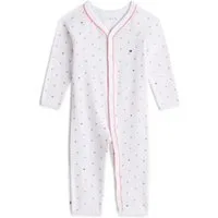 Tommy Hilfiger Strampler POINTELLE COVERALL Regular fit mit V-Ausschnitt für Babys