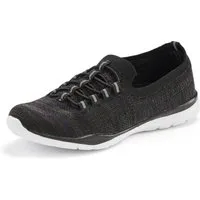 LASCANA Slipper, Halbschuh, Slip-On-Sneaker, Sneaker aus leichtem Textil-Material VEGAN