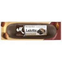 Odenwälder Marzipankonditorei Süßigkeit, Odenwälder Marzipan Brot Lakritz mit Zartbitter Schokolade 100g