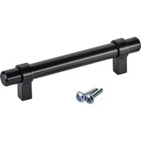 SO-TECH® Möbelgriff Stangengriff G20, Durchm. 14 mm, verschiedene Längen (1-St), schwarz matt, Lochabstand 96 mm, 1 Griff mit Schrauben