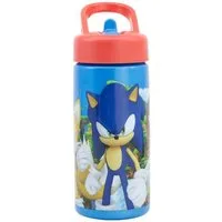 Sonic The Hedgehog Trinkflasche Kinder Wasserflasche 410 ml für Alltag Schule und unterwegs