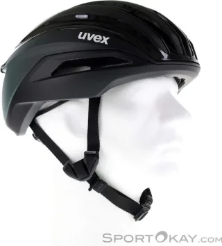 Uvex Surge Aero Mips Rennrad-Helm black-sage green matt 53-56 cm
