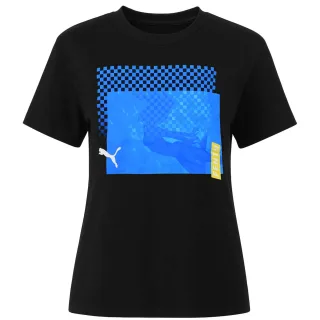 Puma x Rihanna Fenty Übergrößen Damen Schwarzes T-Shirt