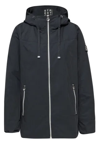 Street One - Jacke mit Kapuze und Zipper skyfall blue - Gr. - 38
